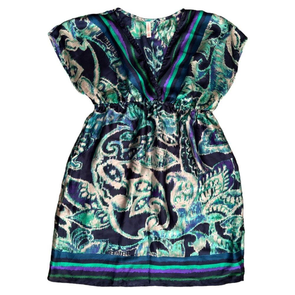 Xhiliration Multicolor Print Knee Length Dress, M